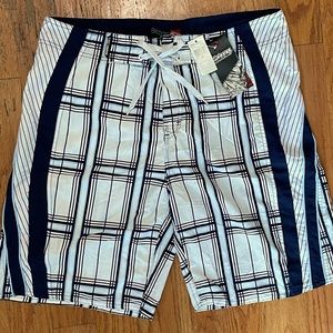 Men’s Billabong Swim Trunks Navy & White 36